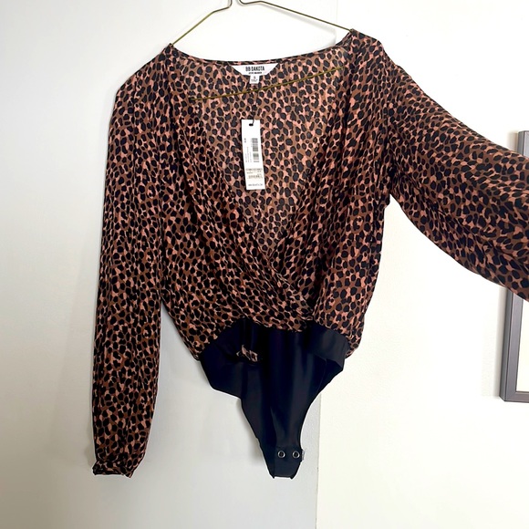 Bb Dakota leopard print bodysuit never worn tags on - Picture 1 of 7